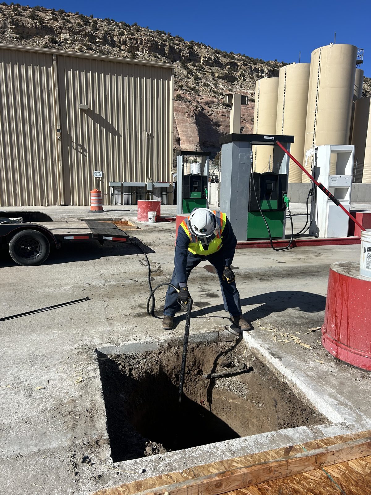 Vault and sump recovery work