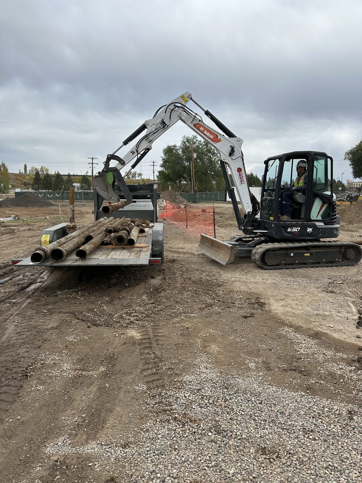 Removed pipe loaded out for disposal